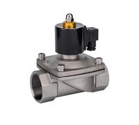 SZZAVCOIW 2S Serie 1/4" 1/8" 1/2" 3/4" 1" AC 220V DC24/12V Valvola solenoide elettrica in acciaio inox 304 2 vie acqua elettrovalvola (Ac 220v, 0,75 pollici)