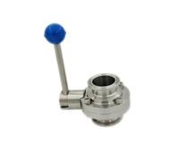 SZZAVCOIW Valvola a Farfalla SS304 Tri Clamp Valvola a Farfalla Installazione Rapida Adatta a Tubi con Diametro Esterno 76 mm-159 mm(89mm)