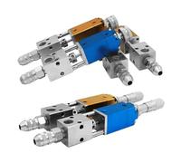 SZZAVCOIW Valvola di erogazione UV pneumatica for erogazione Industriale, valvola di erogazione Colla a Spillo 2121Q con manopola di Regolazione micrometrica(QLH21A)