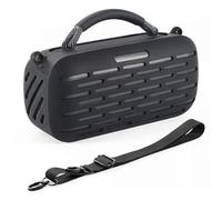 SZZCNOX Custodia in silicone per altoparlante portatile Bose SoundLink Max, custodia protettiva da viaggio morbida con tracolla per Bose SoundLink Max Audio (nero)