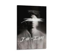 Szzmyo 21 Savage I Am I was I was Poster su tela, stampa estetica moderna, poster decorativo per camera da letto e soggiorno, 30 x 45 cm, con cornice