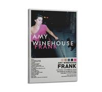 Szzmyo Amy Winehouse Poster con album Frank, stampa estetica moderna, su tela, poster decorativo per camera da letto, soggiorno, 30 x 45 cm, con cornice
