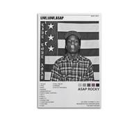 Szzmyo ASAP - Poster Rocky Live. Love. ASAP, poster decorativo su tela, moderno, per camera da letto, soggiorno, 30 x 45 cm, senza cornice