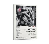 Szzmyo ASAP - Poster su tela con album Rocky at Long. Last. ASAP - Quadro decorativo estetico moderno per camera da letto e soggiorno, 30 x 45 cm, stile cornice