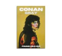 Szzmyo Conan Gray Found Heaven - Poster decorativo su tela con album "Trovato il paradiso", poster decorativo per camera da letto, soggiorno, 30 x 45 cm, senza cornice