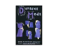 Szzmyo Depeche Mode - Poster decorativo su tela con canzoni della fede e devozione, moderno, per camera da letto, soggiorno, 50 x 75 cm, senza cornice