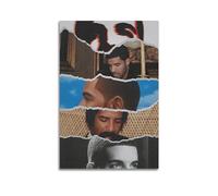 Szzmyo Drake - Poster decorativo su tela, motivo: album, moderno, per camera da letto e soggiorno, 40 x 60 cm, senza cornice