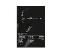 szzmyo Lil Tjay Poster Destined 2 Win su tela, motivo: album decorativo, moderno, poster decorativo per camera da letto, soggiorno, 60 x 90 cm, senza cornice