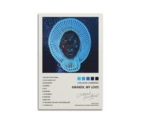Szzmyo Poster Childish Gambino Awaken, My Love!, poster decorativo su tela, moderno, per camera da letto, soggiorno, 30 x 45 cm, senza cornice