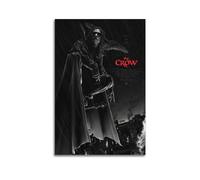 Szzmyo Poster decorativo del film Il corvo su tela, stile moderno, per camera da letto, soggiorno, 30 x 45 cm, senza cornice