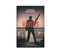 Szzmyo Poster decorativo del film Scarface su tela, stile moderno, per camera da letto, soggiorno, 30 x 45 cm, senza cornice