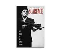 Szzmyo Poster decorativo del film Scarface su tela, stile moderno, per camera da letto, soggiorno, 30 x 45 cm, senza cornice