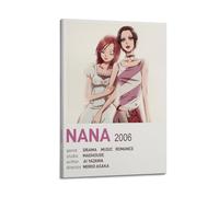 Szzmyo Poster decorativo su tela a tema anime, motivo: Nana, per camera da letto e soggiorno, 20 x 30 cm, con cornice