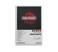 Szzmyo Poster decorativo su tela con album Chase Atlantic, stile moderno, per camera da letto e soggiorno, 30 x 45 cm, senza cornice