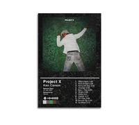 Szzmyo Poster decorativo su tela con album Ken Carson Project X, moderno, per camera da letto, soggiorno, bagno, aula e ufficio, stampa artistica senza cornice, 30 x 45 cm