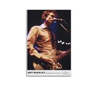 Szzmyo Poster decorativo su tela di Jeff Buckley con chitarra moderna, per camera da letto e soggiorno, 30 x 45 cm, senza cornice