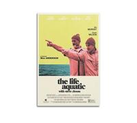szzmyo Poster decorativo su tela, motivo: La vita acquatica con Steve Zissou, moderno, per camera da letto, soggiorno, 30 x 45 cm, senza cornice