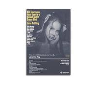 Szzmyo Poster di Lana Del Rey Did You Know - Stampa artistica su tela, moderna, per camera da letto, soggiorno, 50 x 75 cm, senza cornice