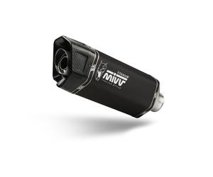 T.025.LR1TB - Terminale Scarico MIVV SR-1 Nero TRIUMPH SPEED TRIPLE 1200 (21-23)