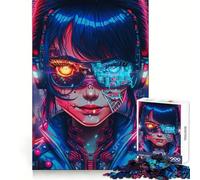 T 1000 Robot Girl Puzzle da 1000 pezzi per adolescenti Puzzle Gioco di pensiero intelligente Semplice Divertente Taglio preciso Babbo Natale Desiderio Scegli 38x52cm