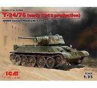 T-34/76 (Early 1943 Production) WWII Soviet Medium Tank 1:35 ICM35365 - icm mode