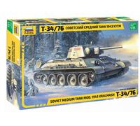 T-34/76 Soviet Medium Tank Mod.1943 Uralmash 1:35 Plastic Model Kit ZVEZDA