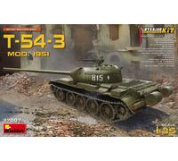 T-54-3 Soviet Medium Tank Mod.1951 Plastic Kit 1:35 Model MINIART