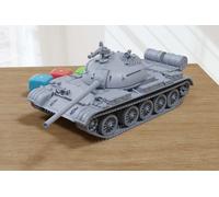 T-54 Soviet Main Tank - 3D Stampato Miniatura Ripiano Tavolo Wargaming Combat