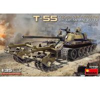T-55 Czechoslovak Production With Kmt-5m Mine Roller 1:35 Plastic Model Kit