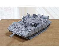T-55AMV Soviet Main Tank - 3D Stampato Miniatura Ripiano Tavolo Wargaming Combat