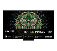 TCL 55C6K PRO TV MINI LED, SMART TV, 55 ", QD-Mini Processore AiPQ A73, Black