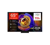 T 7L TV 65C7L SQD-Mini LED da 65", 4K HDR, 3000 nit, 1.152 zone di dimming, Google TV, 144Hz, Dolby Vision & Atmos, Audio
