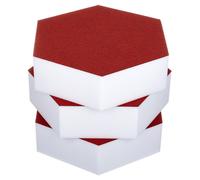 t.akustik Hexagon Melamine Bordeaux 75