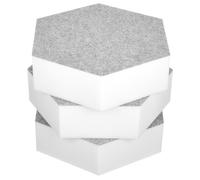 t.akustik Hexagon Melamine Light Grey 75