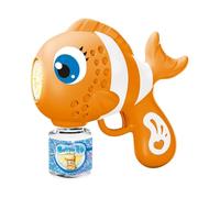 t Automatic Bubble Machine, Fun Fish Bubble Machine, Portable Soap Dispenser, 16-Hole Blowing Toy, LED Lights & Sound Effects, Ideal for Kids, Backyard, 7.28x3.15x7.87 Inches