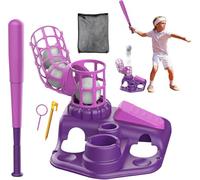 T Ball Set Giocattoli per bambini | Set di palline a T per bambini con 3 palline grandi | Auto Ball Launcher, Outdoor Outside Sports Tees Ball Set Giocattoli Regali per ragazzi di 3+ anni