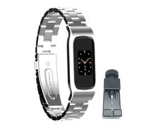 T-BLUER Cinturino Compatibile per Fitbit Luxe,Metallo Acciaio Inossidabile Braccialetto di Ricambio per Luxe Braccialetto Accessori,Argento