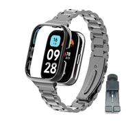 T-BLUER Compatibile per Xiaomi Redmi Watch 3 Active Cinturino,Cinturini di Ricambio Metallo Acciaio Inossidabile Accessori per Redmi Watch 3 Active Nero