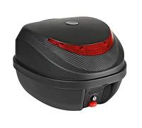 BAULETTO 31LT MOTO MOTORE SCOOTER BAULE VALIGIA PER 2 CASCHI INTEGRALI + PIASTRA