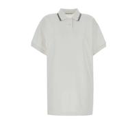 T by Alexander Wang, ,Dresses ,Donna ,Bianco ,M Relaxed Polo Cotton Minidress