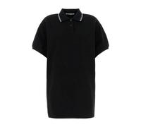 T by Alexander Wang - Miniabito Polo Relaxed in Cotone - - Tops - Donna - Nero - M