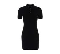 T by Alexander Wang - Ribbed Knit Polo Dress - - Dresses - Donna - Nero - M