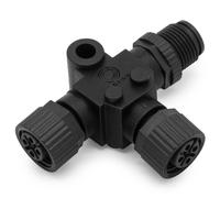T Connessione Compatibile per Nmea 2000 3 Porta Connettore 5-poliges M12 Filetto