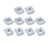 T Dadi,100pz - Placcato Nichel Carbonio Acciaio T Scanalatura,2020 Serie M3