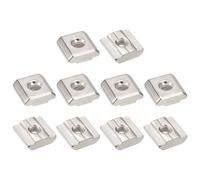 T Dadi,30pz - Placcato Nichel Carbonio Acciaio T Scanalatura,3030 Serie M5