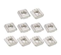 T Dadi,30pz - Placcato Nichel Carbonio Acciaio T Scanalatura,3030 Serie M8