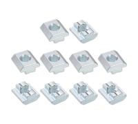 T Dadi,30pz - Placcato Nichel Carbonio Acciaio T Scanalatura,4545 Serie M10