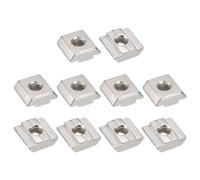 T Dadi,50pz - Placcato Nichel Carbonio Acciaio T Scanalatura,3030 Serie M6