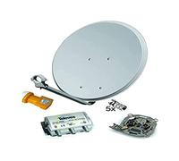 T E C N O V O Z Kit Antenna parabolica Tves 60 cm + Lnb TV/SAT + Presa separatrice + connessioni