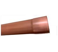 T.E.G. METALLI S.R.L. Pluviale Tubo Discendente per Grondaia in Alluminio o Lamiera Diametro 100 mm Vari Colori e Lunghezze (Alluminio/Rame, 1)